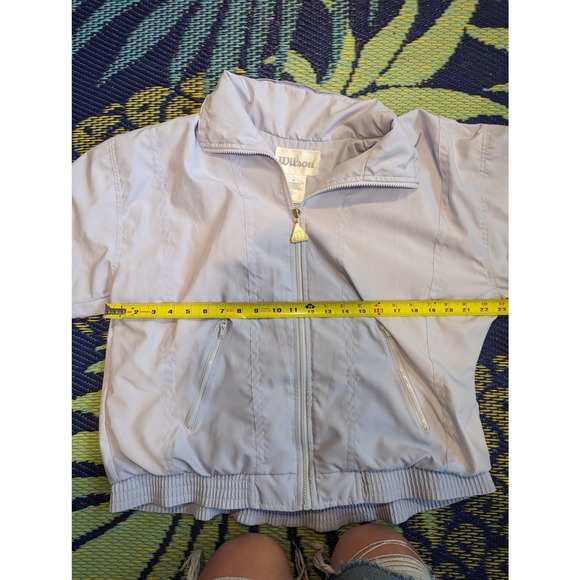 Vintage Wilson Windbreaker Lavender Purple Full Zip Collar - Picture 7 of 7